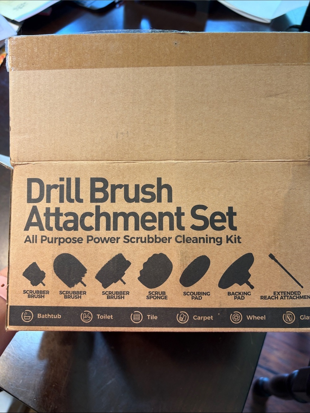 Drill Brush Attachment Set